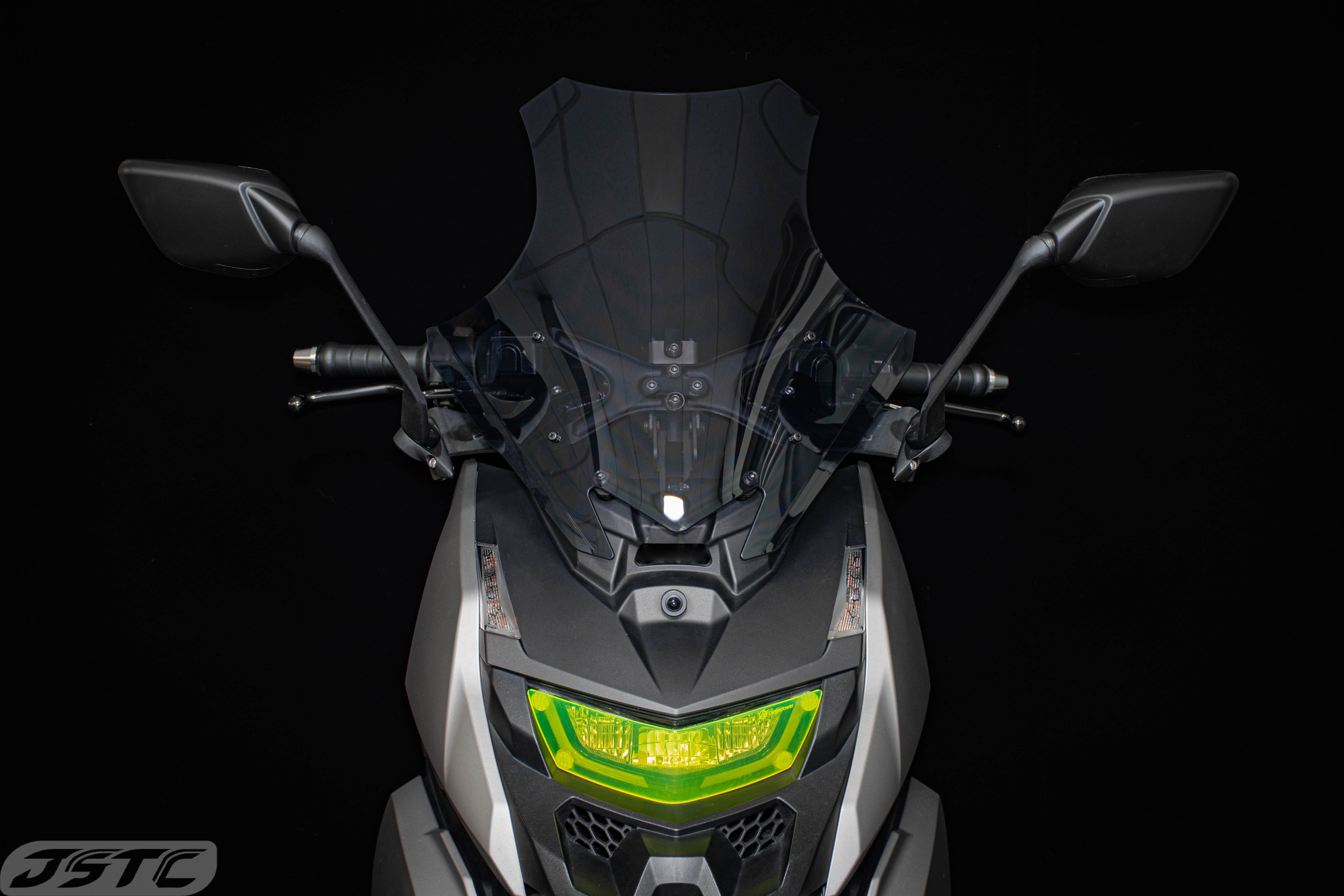 STR 250&300 大風鏡(墨黑)(長後照鏡)(可調版)